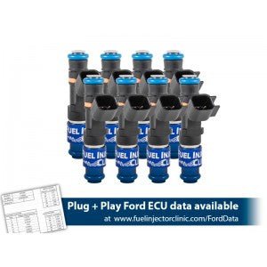1000cc FIC Fuel Injector Clinic Injector Set for Mustang GT (2005-2016 )/GT350 (2015-2016)/ Boss 302 (2012-2013)/Cobra (1999-2004) (High-Z)