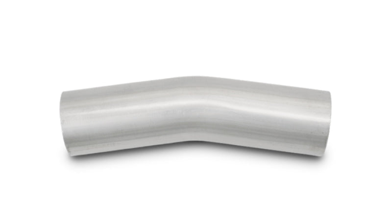 Vibrant 3.5in OD T304 SS 15 Deg Mandrel Bend 5in Leg Length (5.5in Centerline Radius)