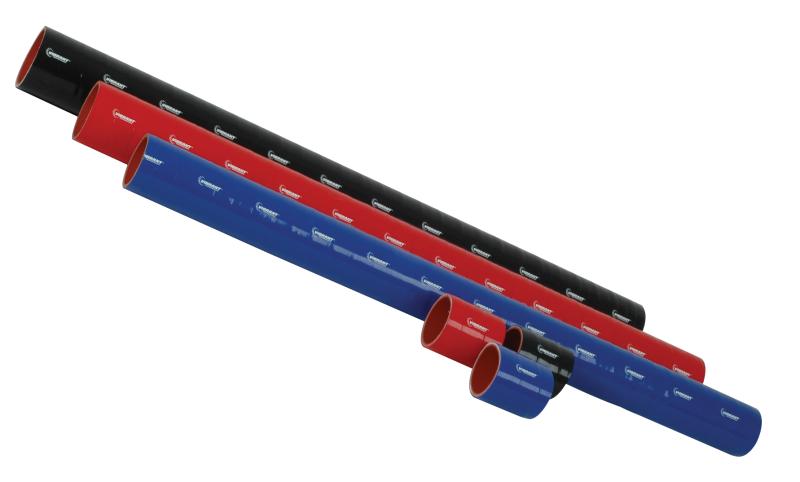 Vibrant 4 Ply Reinforced Silicone Straight Hose Coupling - 1.5in I.D. x 12in long (BLACK)