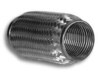 Vibrant SS Flex Coupling with Inner Braid Liner 2.5in inlet/outlet x 4in flex length