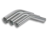 Vibrant 3in O.D. Universal Aluminum Tubing (45 degree bend) - Polished