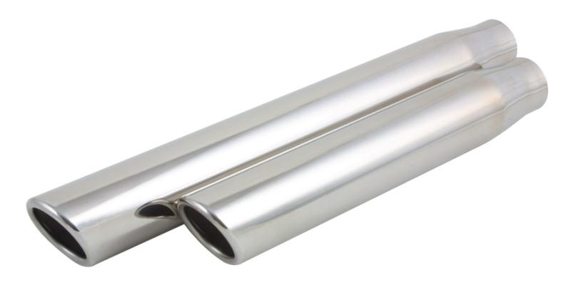 Vibrant 3.5in Round SS Exhaust Tip (Double Wall Angle Cut Beveled Outlet)