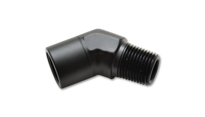 Vibrant 3/8in NPT Female to Male 45 Degree Pipe Adapter Fitting