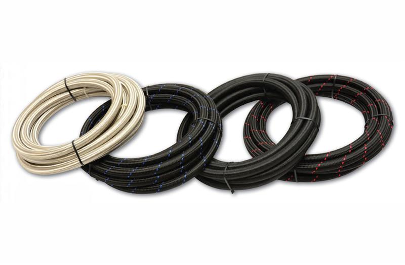 Vibrant -4 AN SS Braided Flex Hose (20 foot roll)