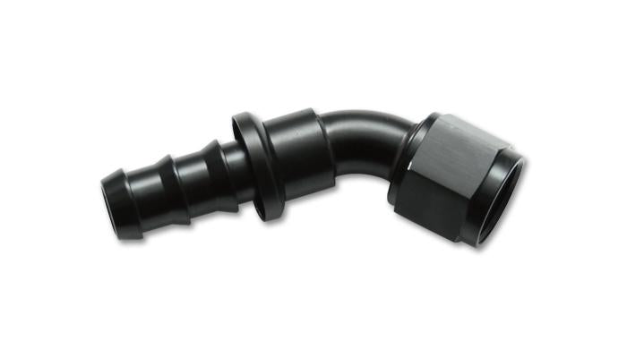 Vibrant Push-On 30 Degree Hose End Elbow Fitting Size -10AN
