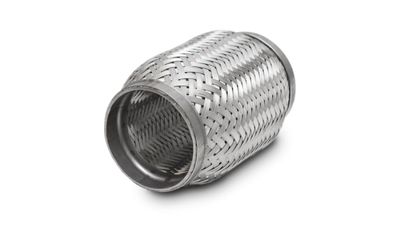 Vibrant SS Flex Coupling with Inner Braid Liner 2.25in inlet/outlet x 4in flex length