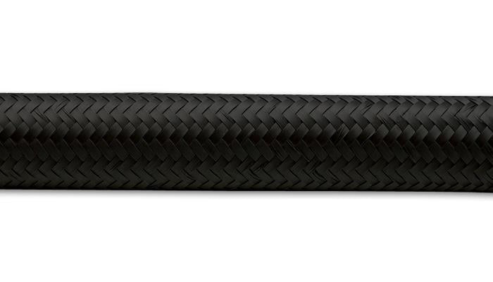 Vibrant -12 AN Black Nylon Braided Flex Hose (5 foot roll)
