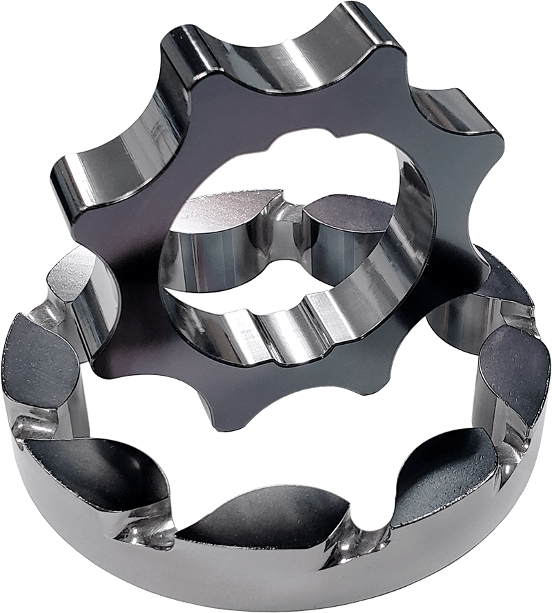 Boundary 2011+ Ford Coyote Mustang/GT350 Billet Black Oil Pump Gear - Vane Ported MartenWear Treated