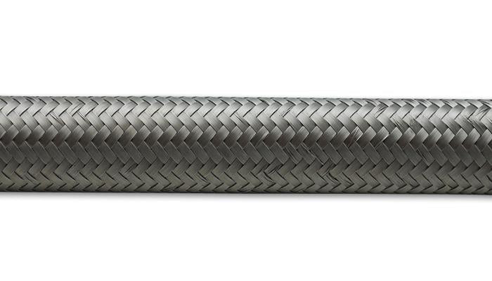 Vibrant -10 AN SS Braided Flex Hose (2 foot roll)