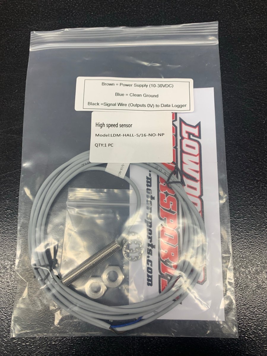 Driveshaft Speed Sensor, Hall Effect, 5/16"-24 Flush Mount (Strange Ultra Case) PN: 1520156
