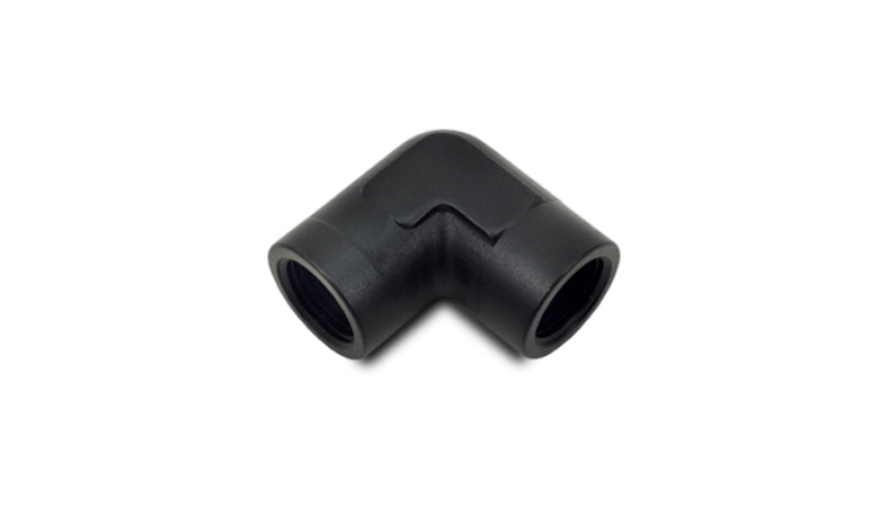 Vibrant 1/8in NPT 90 Degree Female Pipe Coupler Fitting