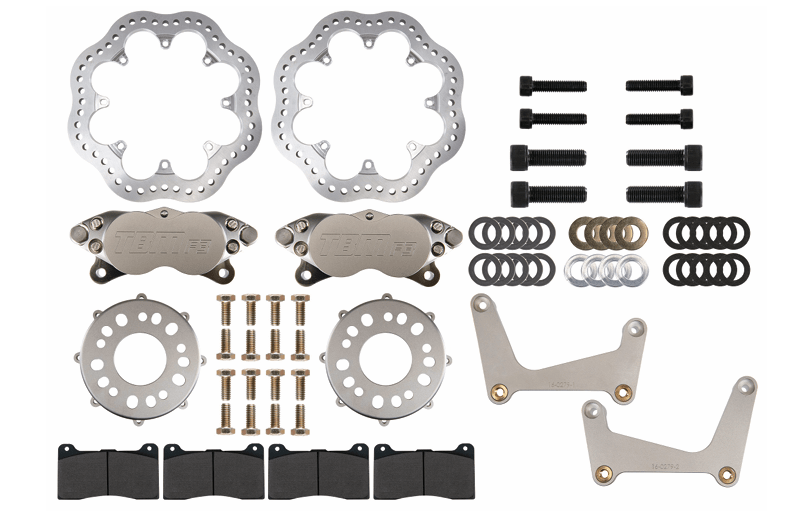 TBM 2024+ Mustang S650 Medium Duty Front Drag Race Brake Kit (Reusing Factory Hubs) 001-0328