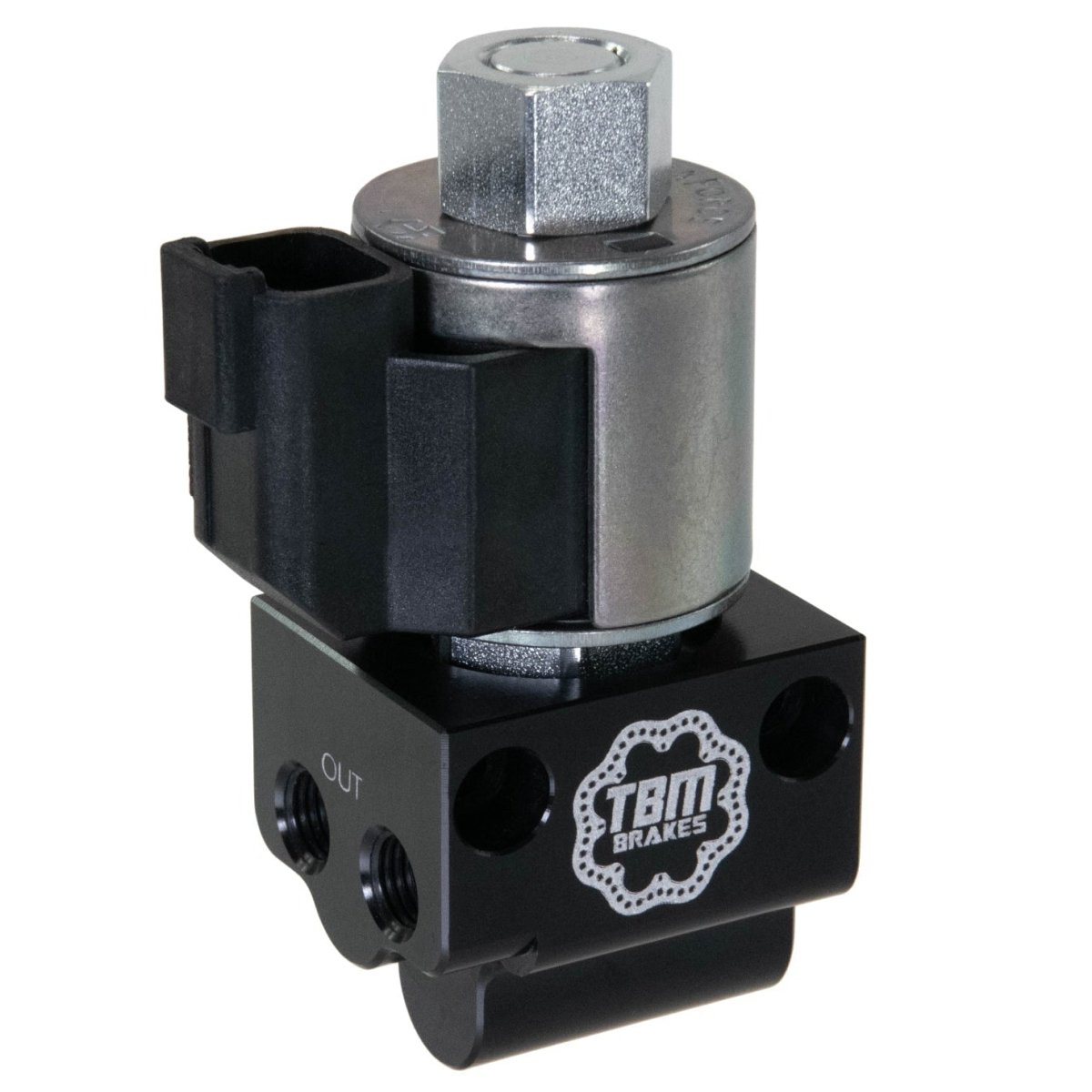 TBM Brakes Low Amp Line Lock Dual Outlet w/ Pressure Sensor Port