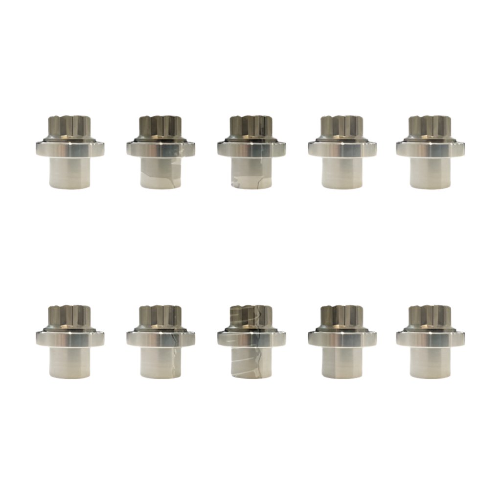 TI Flanged 12 Point 1/2" - 20 Nut & 1/2" Shank Lug Nut Combo (QTY. 10)