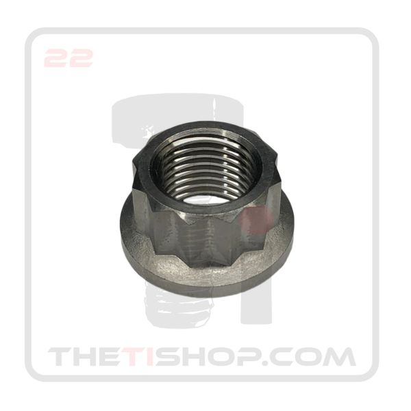Ti Flanged 12 Point Nut M12 - 1.5