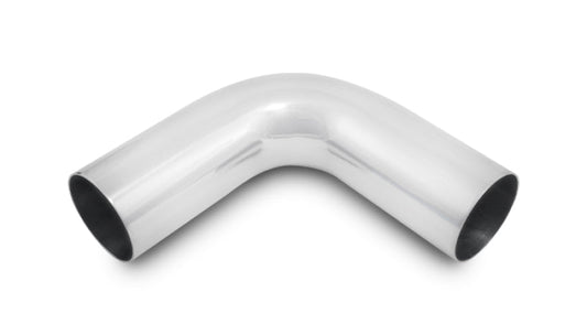 Vibrant 2.5in O.D. Universal Aluminum Tubing (90 degree bend) - Polished