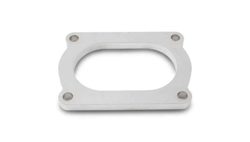 Vibrant T304 SS 4 Bolt Flange for 3in O.D. Oval tubing