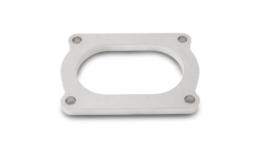 Vibrant T304 SS 4 Bolt Flange for 3in O.D. Oval tubing
