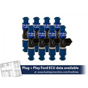 2150cc FIC Fuel Injector Clinic Injector Set for Mustang GT (2005-2016 )/GT350 (2015-2016)/ Boss 302 (2012-2013)/Cobra (1999-2004) (High-Z)
