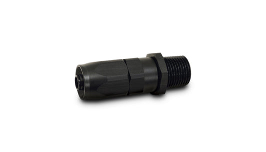 Vibrant -10AN Male NPT Straight Hose End Fitting - 1/2 NPT