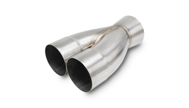 Vibrant 2-1 SS Merge Collectors (3in Inlet Slipover ID 4in Outlet OD) - Sold Individually