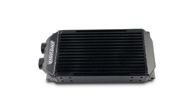 Vibrant Double Pass Oil Cooler Assembly 6in x 10in x 2in