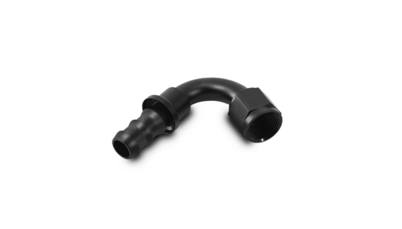 Vibrant Push-On 120 Degree Hose End Elbow Fitting - -4AN
