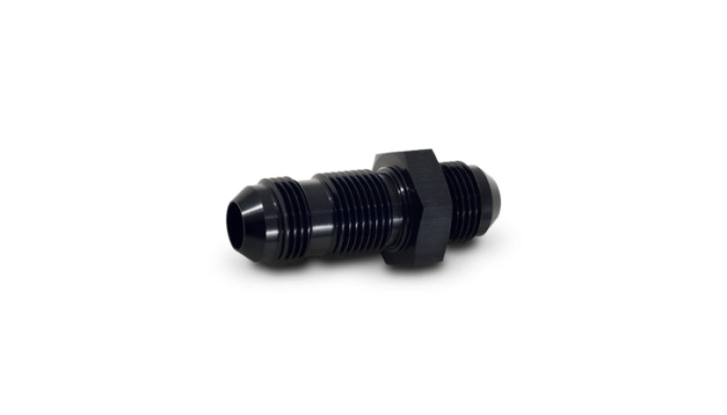 Vibrant -12AN Flare Straight Bulkhead Adapter Fitting - Aluminum