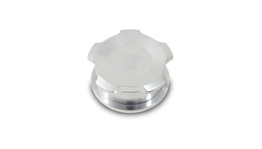 Vibrant 1.5in OD Aluminum Weld Bungs w/ Polished Aluminum Threaded Cap
