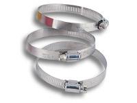 Vibrant S.S. Worm Gear Clamps Pack of 10 - Clamping Range: 0.25in - 0.63in (6mm - 16mm)