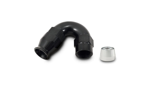 Vibrant 150 Degree High Flow Hose End Fitting for PTFE Lined Hose -12AN