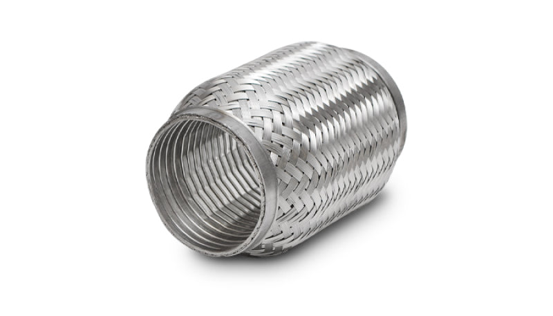 Vibrant SS Turbo FLEX Coupling with Interlock Liner 2.5in inlet/outlet x 4in long
