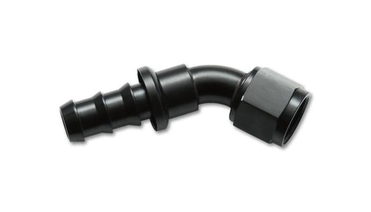 Vibrant Push-On 30 Degree Hose End Elbow Fitting Size -6AN