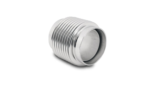 Vibrant SS Bellow Assembly w/ Liner 1.875in Inlet/Outlet ID x 2.75in OAL Electro Polished