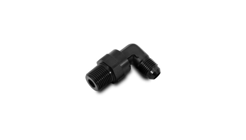 Vibrant -10AN to 1/2in NPT Swivel 90 Degree Adapter Fitting