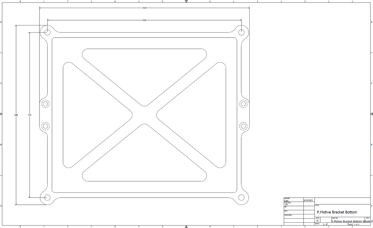 Billet P.Motive Bracket