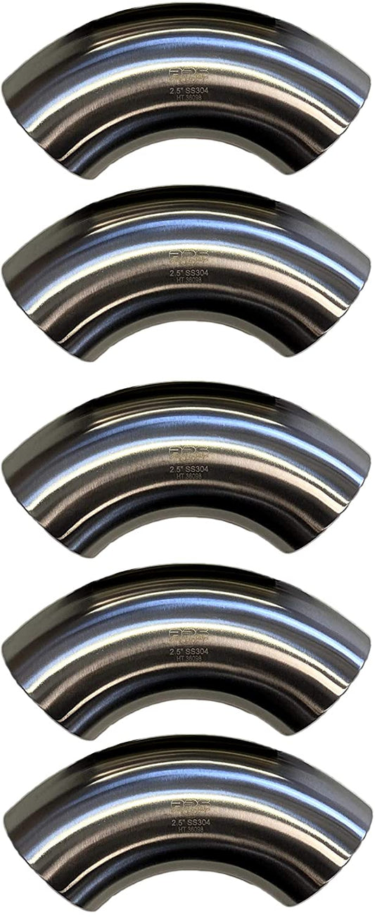 BPS 2.5" OD SS304 90° Mandrel Bends