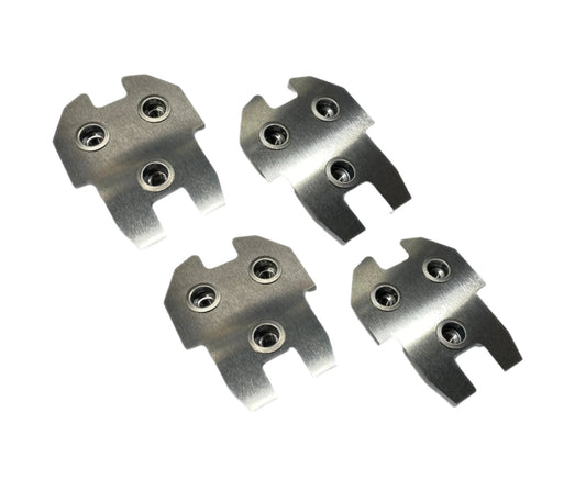 BPS 79-93 Mustang Lightweight Door Hinge Mounting Plates