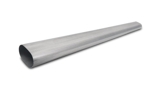 Vibrant 4in Oval (Nominal Size) T304 SS Straight Tubing (16 ga) - 5 foot length