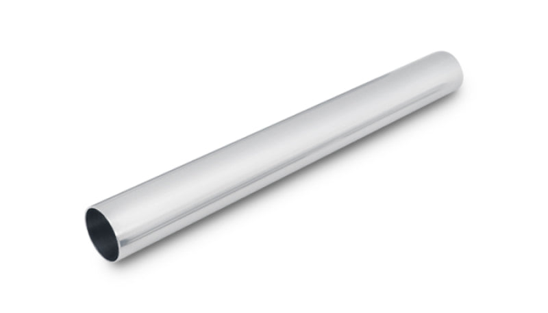 Vibrant 2.25in O.D. Universal Aluminum Tubing (18in long Straight Pipe) - Polished