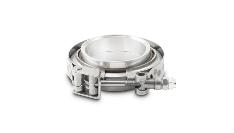 Vibrant AL V-B Flange Assembly 2.5in OD Tubing incl 2 AL V-b flanges 1 SS V-B Clamp 1 Viton O-Ring