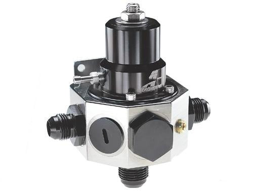 Aeromotive Regulator - 30-120 PSI - .313 Valve - 2x AN-10 Inlets / AN-10 Bypass