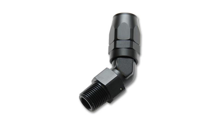 Vibrant -12AN Male NPT Straight Hose End Fitting - 1/2 NPT