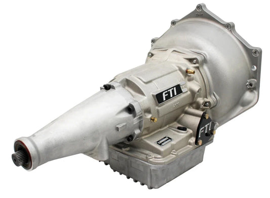 FTI Powerglide Transmission - Level 4 - 1100HP - Aftermarket Case - Long - Pro Transbrake - GM Bell