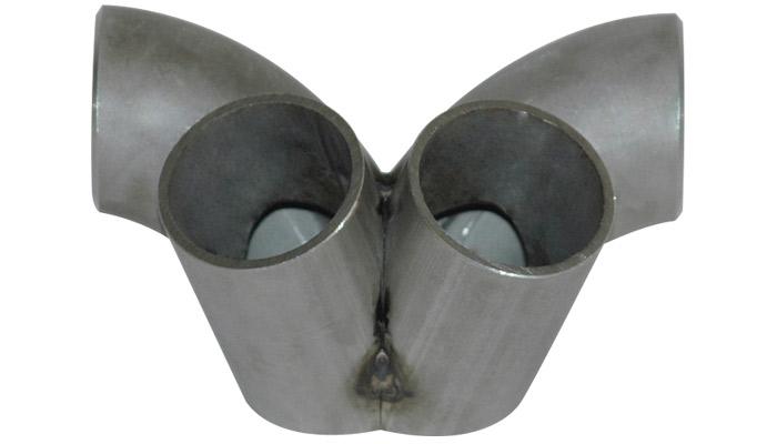 Vibrant 4 into 1 SS Turbo Mani Collector for All T4 in Flange 48mm Pipe OD 4.75in tall 78mmx64mm out