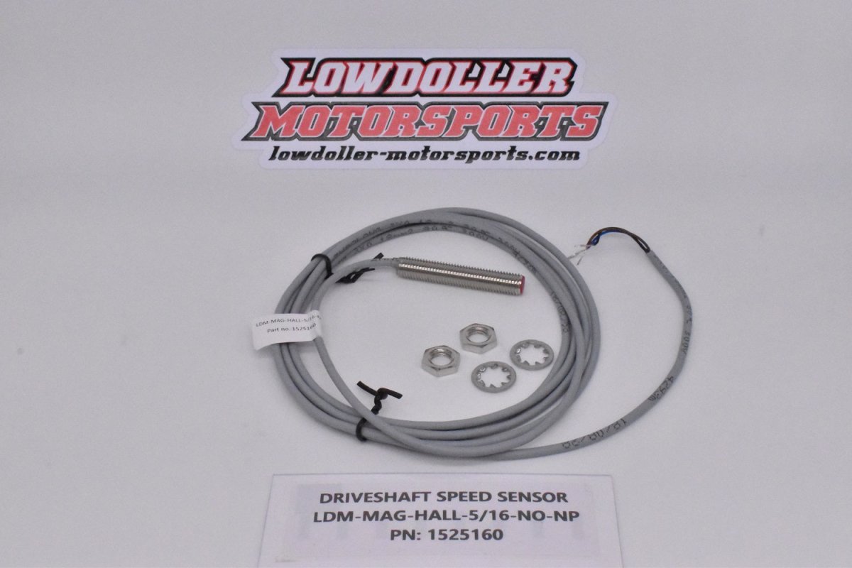 Magnet Triggered Hall Effect Speed Sensor, 5/16"-24 Flush Mount PN: 1525160