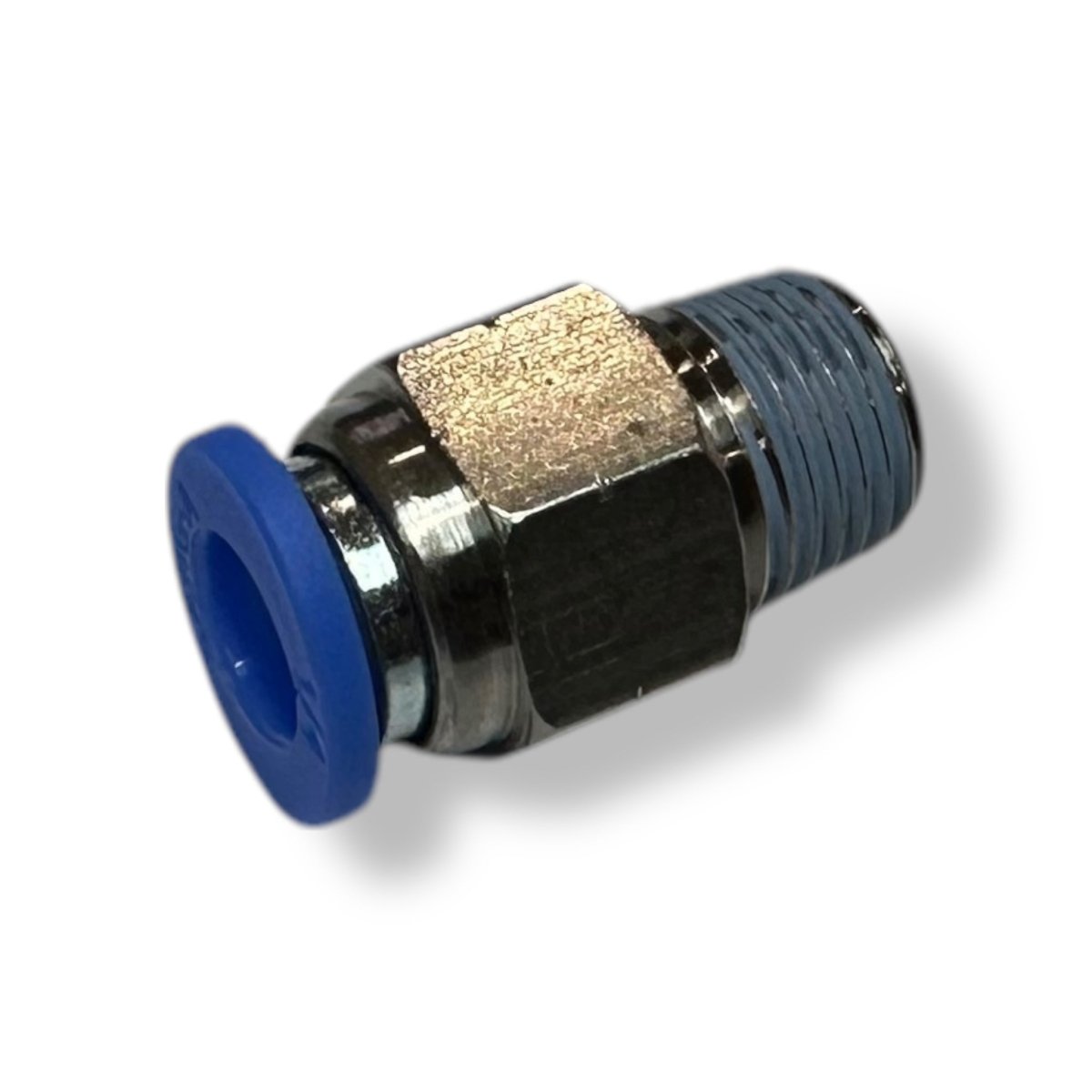 Push To Connect Straight Fitting (1/8" NPT Thread) - for use with 1/4in (6mm) OD tubing