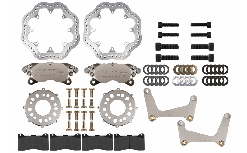 TBM 15-21 Mustang Medium Duty Drag Racing Front Brake Kit (Reusing Factory Hubs) 001-0255