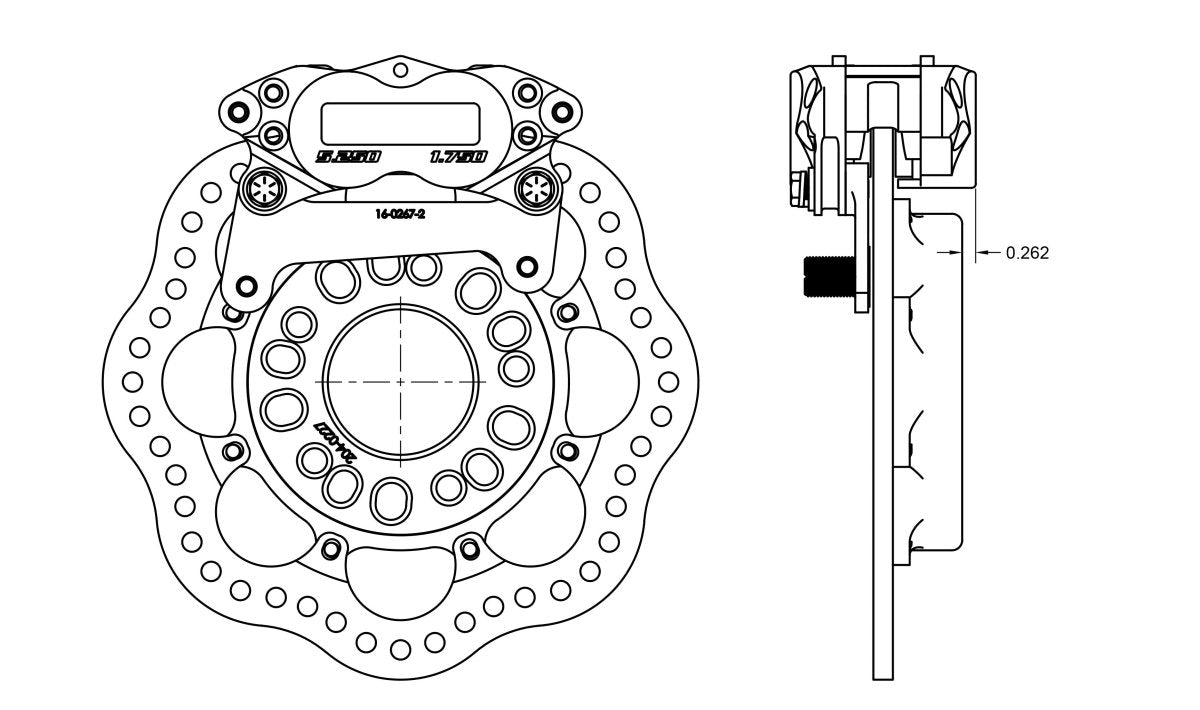 TBM 2024+ Mustang S650 Rear Drag Race Brake Kit (Reusing Factory Hubs) 001-0297
