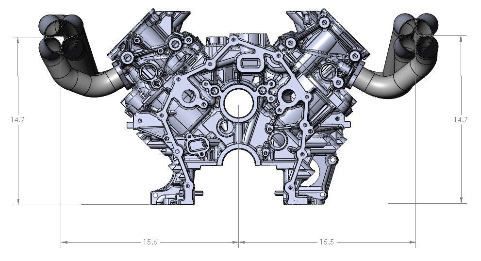 Ultimate Headers Mustang Godzilla Forward Facing Turbo Headers 431011